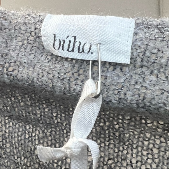 NWT buho girls gray wrap over cardigan size 7 balletcore classy prep cozy lgwght - Picture 6 of 8